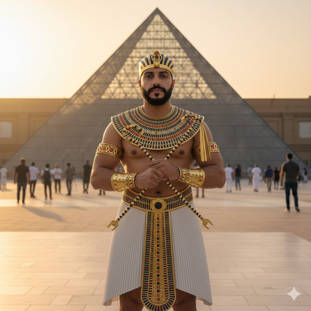 برومبتات المتحف المصري بالذكاء الاصطناعي (التريند الجديد 2025) 2 برومبت فرعوني